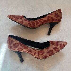 Vintage 90s Leopard Print Heels